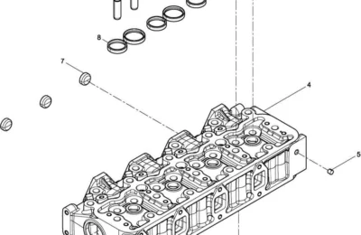 Предсборка Головка цилиндров двигателя Baudouin 4M06G44