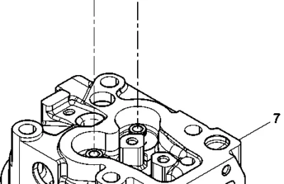 Предсборка головки цилиндра двигателя Baudouin 4M11