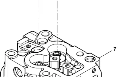 Предсборка головки цилиндра двигателя Baudouin 6M11