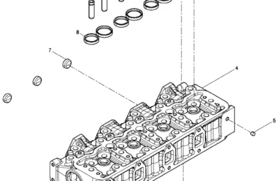 Предсборка Головки цилиндров двигателя Baudouin 4M06G17