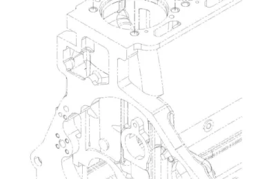 Прокладка головки блока цилиндров двигателя Baudouin 4M11