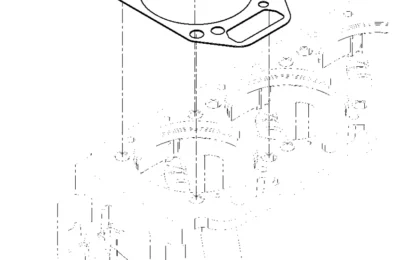 Прокладка головки цилиндра двигателя Baudouin 6M11