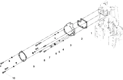 Промежуточная пластина двигателя Baudouin 3M10