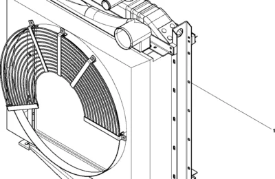 Радиатор двигателя Baudouin 4M11