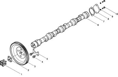 Распределительный вал в сборе двигателя Baudouin 4M11