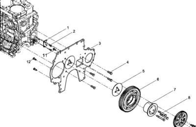 Редуктор двигателя Baudouin 6M21