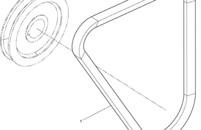 Ремень и натяжители двигателя Baudouin 4M06G17
