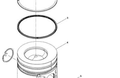 Сборка цилиндра двигателя Baudouin 3M10