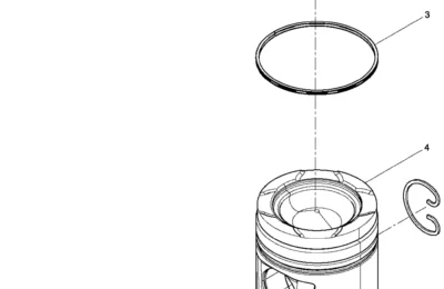 Сборка цилиндра двигателя Baudouin 6M21