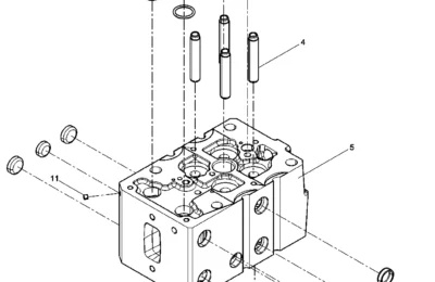 Сборка Головка цилиндра двигателя Baudouin 6M21