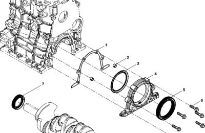 Сборка картера двигателя Baudouin 4M06G33