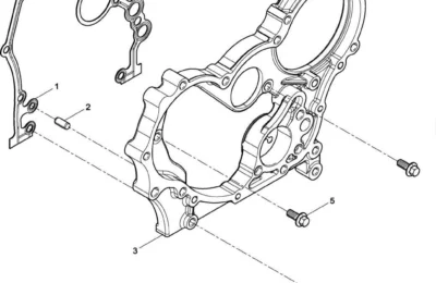 Сборка Корпус редуктора двигателя Baudouin 4M06G50