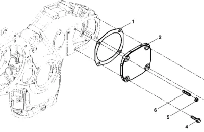 Сборка крышки гидравлического насоса двигателя Baudouin 3M10