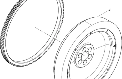 Сборка маховика двигателя Baudouin 6M11
