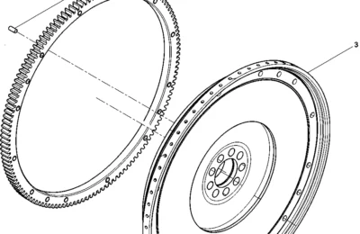Сборка маховика двигателя Baudouin 6M21