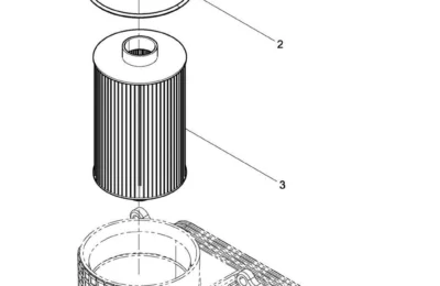 Сборка масляного радиатора двигателя Baudouin 6M11