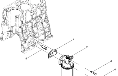 Сборка Масляный фильтр двигателя Baudouin 4M06G22