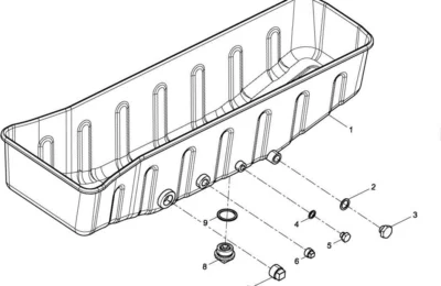 Сборка Масляный поддон двигателя Baudouin 6M21