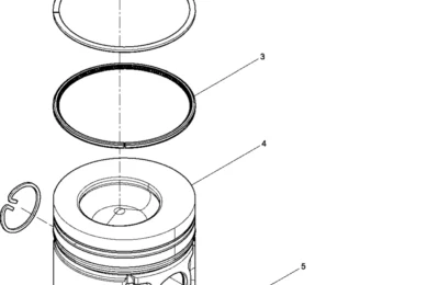 Сборка поршня двигателя Baudouin 6M11