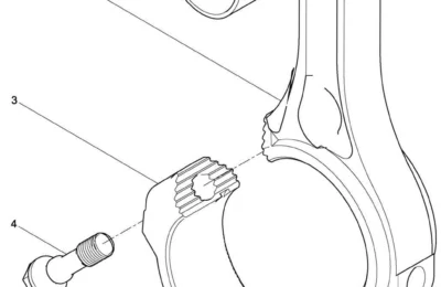 Сборка шатуна двигателя Baudouin 6M21