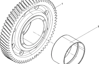 Сборка шестерни двигателя Baudouin 6M21