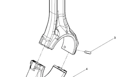 Сборка соединения шатуна двигателя Baudouin 3M10