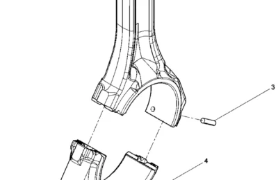 Сборка соединения шатуна двигателя Baudouin 6M11