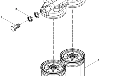 Сборка топливного фильтр двигателя Baudouin 6M11