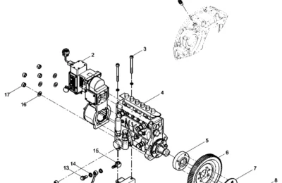 Сборка топливного насоса высокого давления двигателя Baudouin 6M11