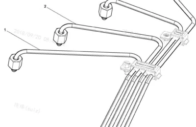 Сборка Топливные трубки высокого давления двигателя Baudouin 4M06G33
