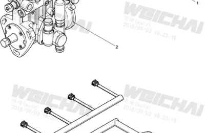 Сборка Топливный насос высокого давления двигателя Baudouin 4M06G50