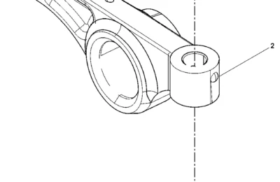 Сборка впускного коромысла двигателя Baudouin 6M16