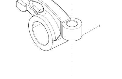 Сборка выпускного коромысла двигателя Baudouin 6M16