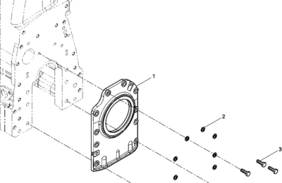 Сборка заднего сальника двигателя Baudouin 3M10