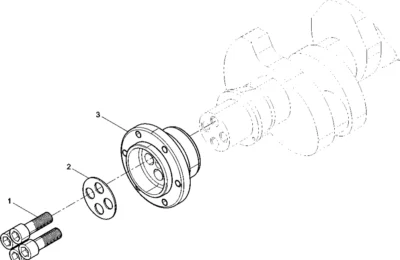 Шкив коленчатого вала 1 двигателя Baudouin 3M10