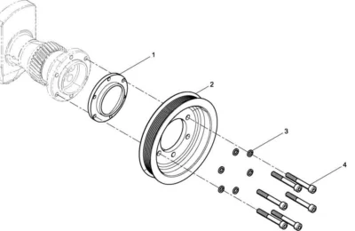 Шкив коленчатого вала двигателя Baudouin 3M10