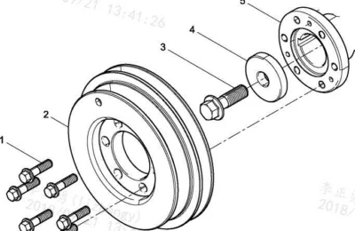 Шкив коленчатого вала двигателя Baudouin 4M06G22