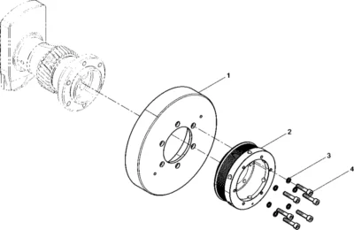 Шкив коленчатого вала двигателя Baudouin 6M11