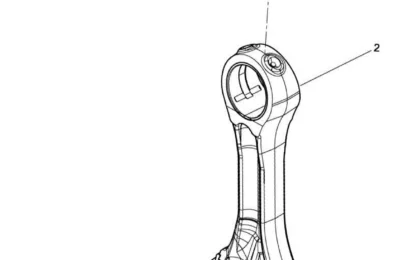 Соединения шатуна и цилиндра двигателя Baudouin 6M21