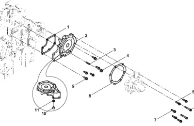 Средний заполняющий блок двигателя Baudouin 6M11