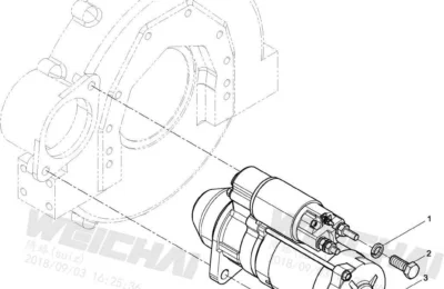 Стартер двигателя Baudouin 4M06G50