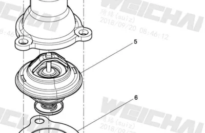 Термостат двигателя Baudouin 4M06G33