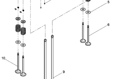 Толкатель клапана двигателя Baudouin 6M21