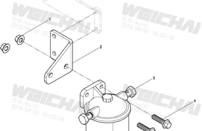 Топливные фильтр двигателя Baudouin 4M06G33