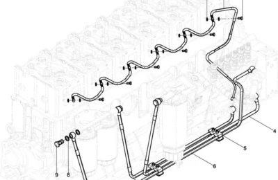 Топливные трубки низкого давления двигателя Baudouin 6M16