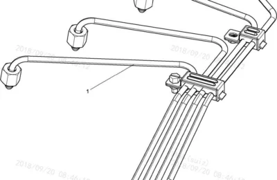 Топливные трубки высокого давления двигателя Baudouin 4M06G33