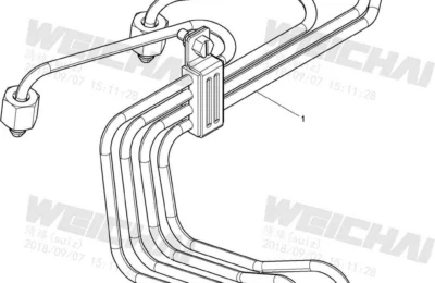 Топливные трубки высокого давления двигателя Baudouin 4M06G50