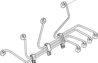 Топливные трубки высокого давления двигателя Baudouin 4M11