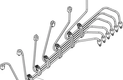 Топливные трубки высокого давления двигателя Baudouin 6M11