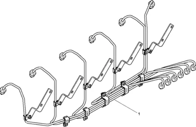 Топливные трубки высокого давления двигателя Baudouin 6M16